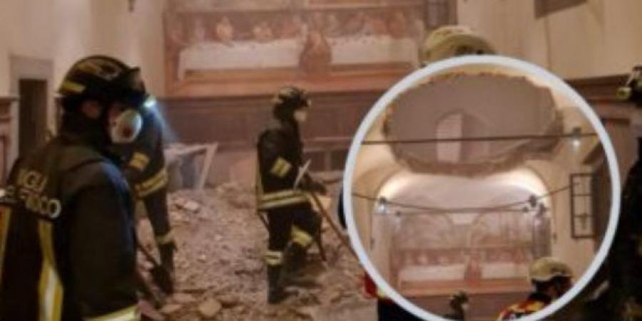 إصابة 33 شخصا في إيطاليا خلال حفل زفاف بعد انهيار بدير يعود للقرن الـ15